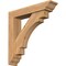 Ekena Millwork Merced Traditional Smooth Bracket w/ Offset Brace, Western Red Cedar, 5 1/2"W x 26"D x 26"H BKT0604X26X26MRC01SWR - alternate 1